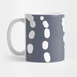 Blue white abstract underwater bubbles Mug